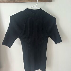 Banana Republic Black Ribbed Sweater